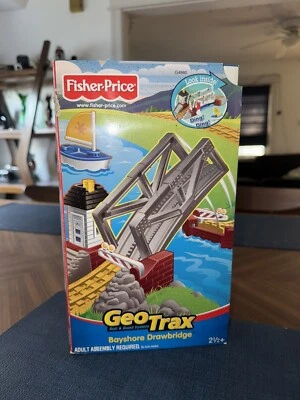 RARE Vintage 2004 Geotrax Bayshore Drawbridge G4880 Fisher Price SEALED NOS