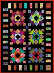 QUIRKY WORK - 68" x 50.5" - Quilt-Addicts Pre-cut Patchwork Quilt Kit Single