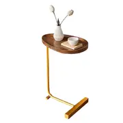 Splendid Living Bedside Sofa Side End Table Coffee Couch Tray Shaped Stand