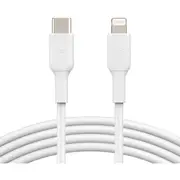 Belkin BOOST↑CHARGE 1 m Lightning/USB-C Data Transfer Cable for iPhone - First End: 1 x Lightning Male - Second End: 1 x USB Type C Male - MFI -