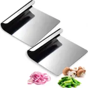 MULTIPURPOSE KITCHEN TOOLS Set of 2 in 304 stainless steel, 12x14 cm - vegetable shovel, kitchen spatula