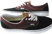 Vans Men's Era Color Block Canvas Black Brown Classic Skate shoes Size 12 NIB