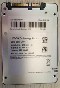 在飛比找Yahoo!奇摩拍賣優惠-LITEON/建興   S920   256G SATA  