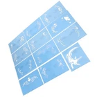 Reusable PET Face Painting Template Face Paint Stencils For Halloween Christmas