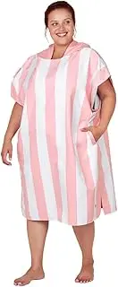 Dock & Bay Adult Poncho - Hooded Towel with Deep Pockets, Changing Robe - for Beach & Pool - Super Absorbent, Quick Dry - Compact, Lightweight - Includes Bag - Variable Sizes