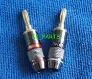 1PAIR (2pcs) MONSTER GOLD Banana Plug Speaker Connector