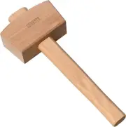 GREBSTK Wooden Mallet Manual Ice Hammer Mallet Beech Solid Carpenter Woodwork...