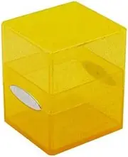 Ultra Pro Satin Cube Deck Box, Glitter Yellow