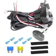 YCHOW-TECH Dual Colors Wiring Harness 2 Lead, 12V Fog Lights Wiring Harness K...