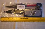 2 Pack Naruto Leaf Village Shinobi Ninja Props Kunai 10" Plastic Toy See Pics