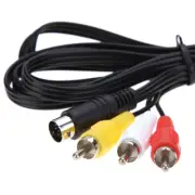 1.8M 9-Pin 3RCA Audio Video AV Cable Adapter Cord Wire For Sega Genesis 2 3 f