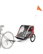 Allen Deluxe 2 Child Trailer Red