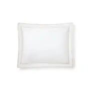 Ralph Lauren Spencer Border Sateen White Cream Cotton STANDARD Pillowcases Set 2