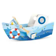 Hape Captain's Rocking Boat Kids/Toddlers Motor Skills Learning Fun Toy 12M+