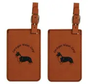 L2196 Cardigan Welsh Corgi Luggage Tags 2Pk FREE SHIPPING 200 Breeds Available