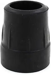 Qty: 4X 25mm Heavy Duty Rubber Ferrules Tips for Walking Sticks Crutches Zimmer Frames - Black - by Lifeswonderful