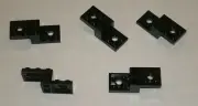 LEGO NEW 2x5x1 1/3 Black Bracket with Holes (5x) 6039194 Brick 11215