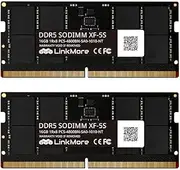LinkMore DDR5 SODIMM 32GB (2x16GB) 4800MHz (PC5-38400) Laptop Memory Module Ram (CL40, Non-ECC Unbuffered, 1.1V, 262 Pin)