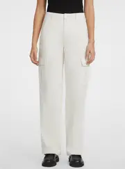 GUESS Women's Jeans Beige Cargo Chino Pants Size: 24, Cotton