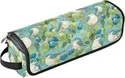 Sparrow Birds Plants 2 in 1 Hair Tools Organizer with Heat Resistant Pad Large Capacity Hair Straighteners Organizer for Flat Irons, Straighteners, Curling Irons Hair Accessories Organizer