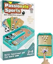 Slingshot Game - Two Player Basketball Game - Fast Sling Puck Game Bowling Game Foosball Desktop Battle Parent-Child Interaction Slingshot Game for Kids
