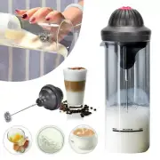 Milk Frother Automatic Coffee Hot & Cold Warmer Whisk Electric Mixer Jug Cup