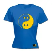 Gym Swps Dumbbell Yin Yang - Funny Novelty Womens T-Shirt T Shirt Tshirt