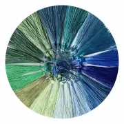 30pcs blue green Fringe Tassel Sewing Decor Hanging Craft Trim Pendant Bookmark