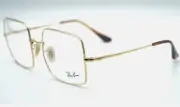 New Ray-Ban Square Reading Glasses RB 1971-V 2500 54-19 145 Gold Frames Readers