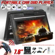 Portable HD 7.8 Inch TV Home Car DVD Player Rotate Screen VCD CD MP3 Player S9T8
