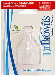 Dr Brown's Narrow Neck Level 1 Teats - 2 Pack