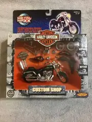 Metal Maxx Harley Davidson 2001 FLSTF FAT BOY Motorcycle MODEL KIT 1/20 Diecast