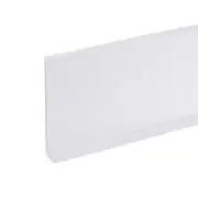 20ft x 5" Baseboard Trim Peel and Stick Wall Flexible Molding Trim White