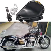 Motorcycle Leather Solo Seat w/Base Spring For Honda Shadow VT750DC 2000+ Bobber