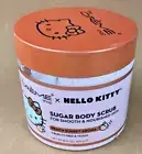 Hello Kitty Creme Shop Sugar Body Scrub Peach Sunset Cruelty Free Vegan 14oz NEW