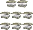 8 Pack Vintage Bronze Outdoor Garden 5 X 5 Solar LED Post Deck Cap Square Fence