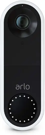 Arlo Video Doorbell - HD Video Quality, 2-Way Audio, Package Detection - Motion Detection and Alerts - Built-in Siren - Night Vision - Easy Installati