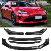 For Toyota 86 GT86 Front Bumper Lip Splitter Diffuser 4PCS Body Kit Gloss Black