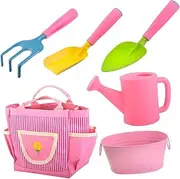1Set Mini Gardening Tool for Outdoor Planting for Boys and Garden Shovels and Rakes for Family Gardening Activities and Fun Playtime