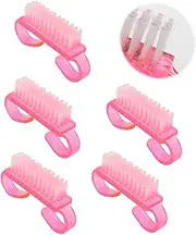 FRCOLOR Handy 5pcs Nail Brush Set for Hands Feet Toes Nail Cleaning Scrubber for Kitchen Bathroom