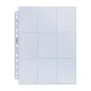 25x Ultra PRO 9-Pocket Standard Card Binder Pages Platinum 11-Hole MTG AFL NBA