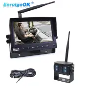 WIFI Reversing Camera Kit For Caravan Bus Truck 12V 24V +7" Wireless Monitor