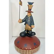 Uncle Sam Revolving Musical Plays "The Star Spangled Banner" Williraye WW8301M