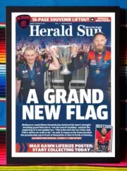 Framed 2021 MELBOURNE DEMONS AFL Premiers Poster - 62cm x 44.5cm x 3cm