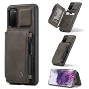 CaseMe Shockproof Samsung Galaxy Note10+ Plus Leather Case Cover [Coffee]