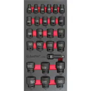 26pc Ampro 1/2" Drive Metric Heavy Duty High Impact Bit Socket Set Kit AS6607
