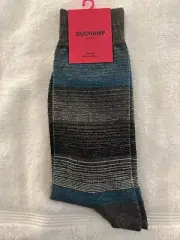 Men's Duchamp Grey Socks, 1 Pair
