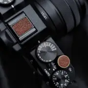 Camera Shutter Button+Hot Shoe Cover Real Leather Fit For Fujifilm Canon Olympus