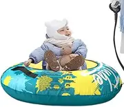 Snow Tube - Inflatable Snow Sled, Inflatable Winter Sled Tube | Sledding Snow Tubes with Thickened Handles, Heavy Duty Snow Ski Tube, Inflatable Winter Ski Circles for Kids Adults Outdoor