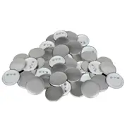 500 pcs PinBack Button Parts 25 mm vidaXL
